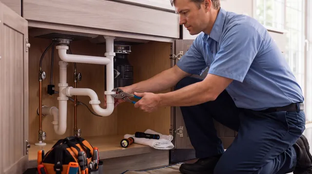 Under-sink drain repair